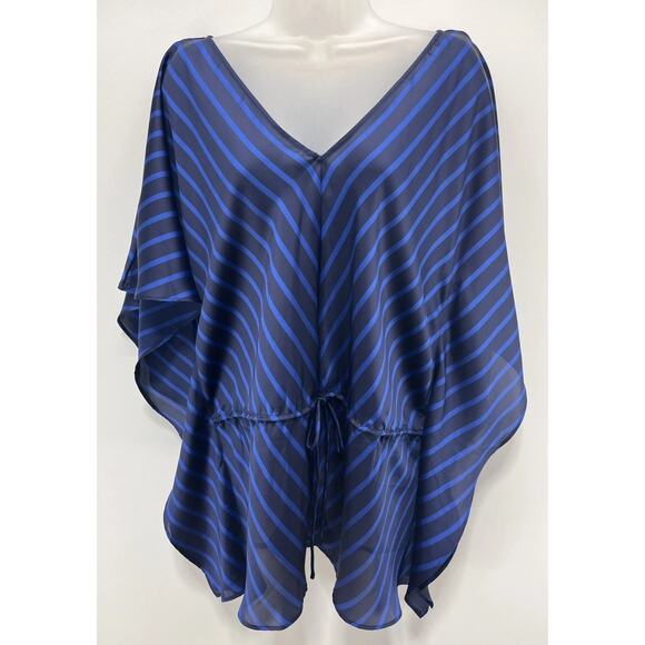 NWT Lauren Ralph Lauren Caftan Kimono Sleeve Drawstring Tie Pullover L/XL - Picture 1 of 8